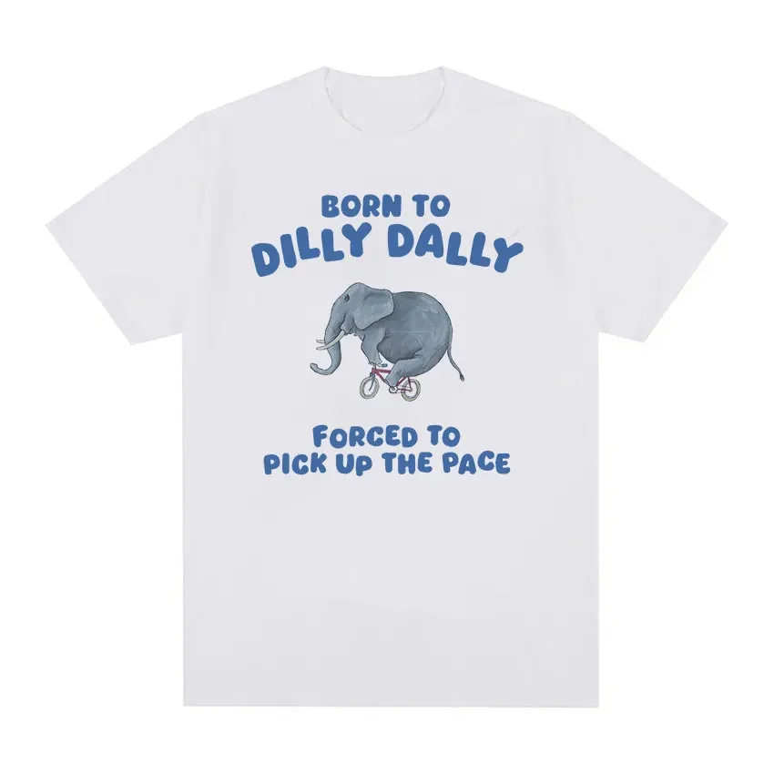 Футболка Born To Dilly Dally с забавным рисунком слона