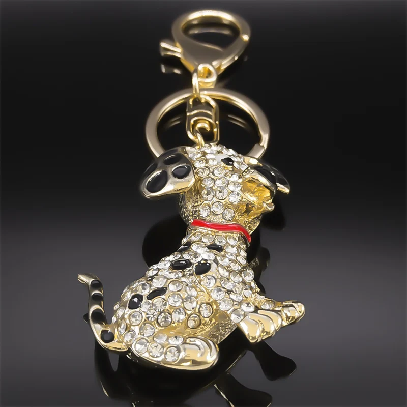 Брелок для ключей в виде таксы женщин и мужчин милая металлическая цепочка под