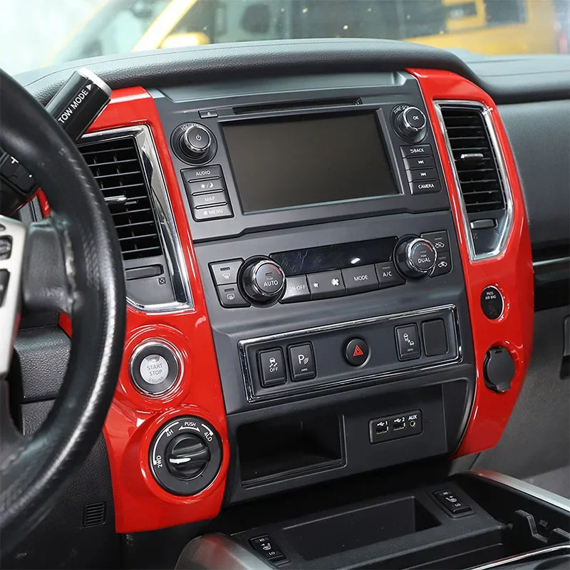 Красная Автомобильная наклейка для Nissan Titan 2016-2023 Стайлинг автомобиля центральное