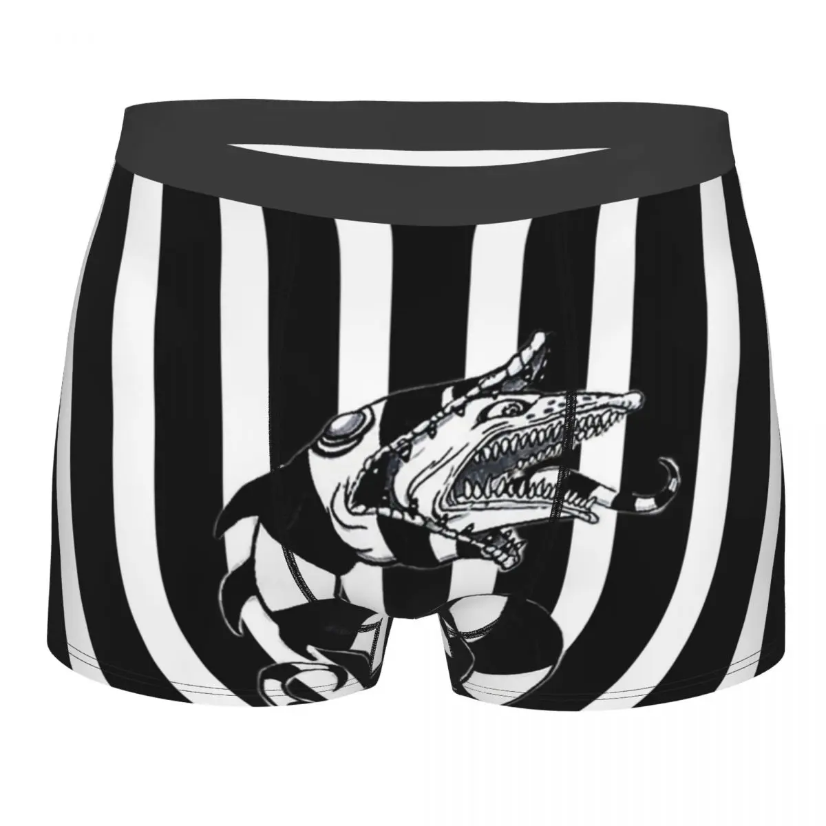 

Боксеры Beetlejuice мужские с 3D принтом, эластичное нижнее белье из фильма ужасов, трусы