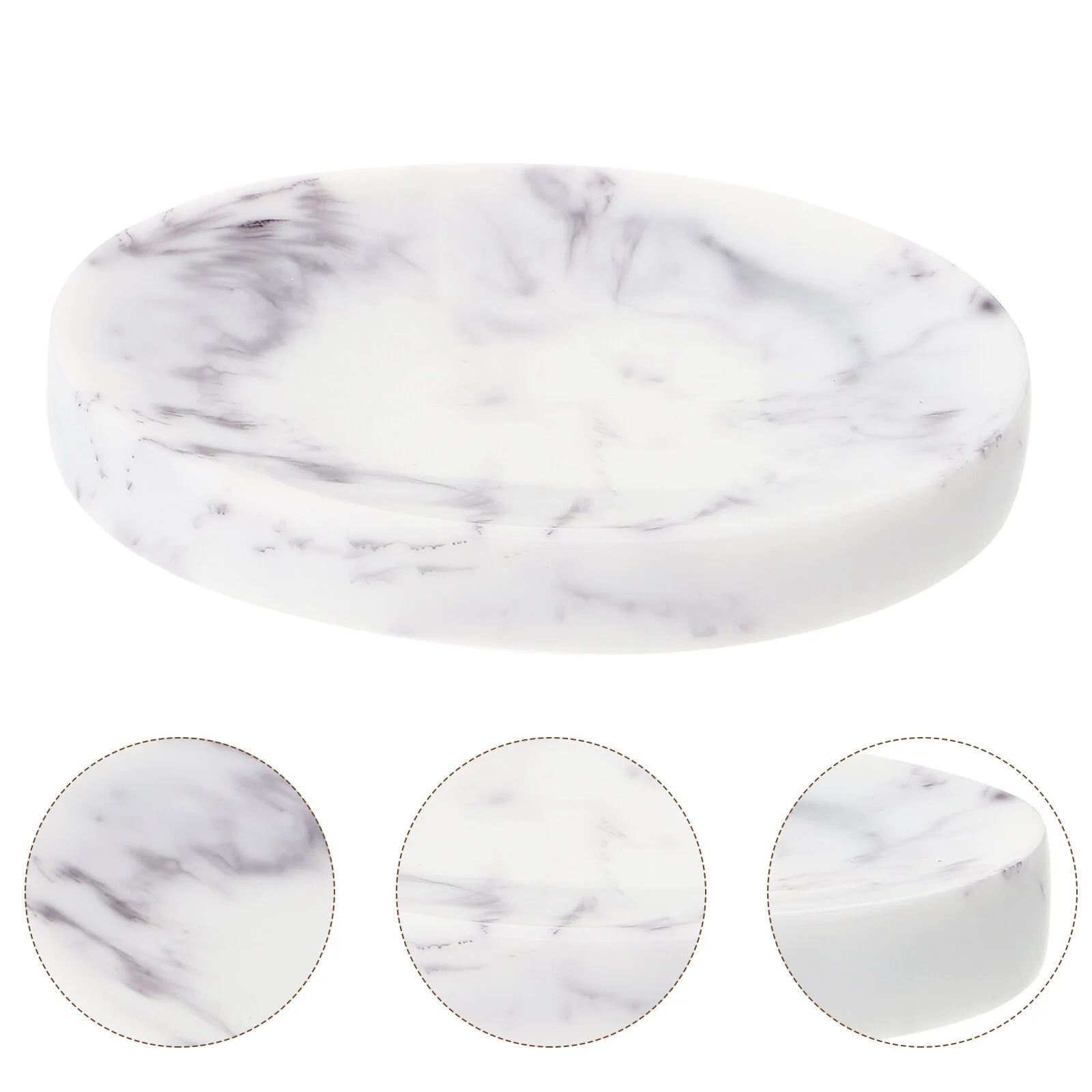 

Soap Dish Storage Home Bathroom Container Resin Holding Rack Tray Shelf Delicate Marble Serving