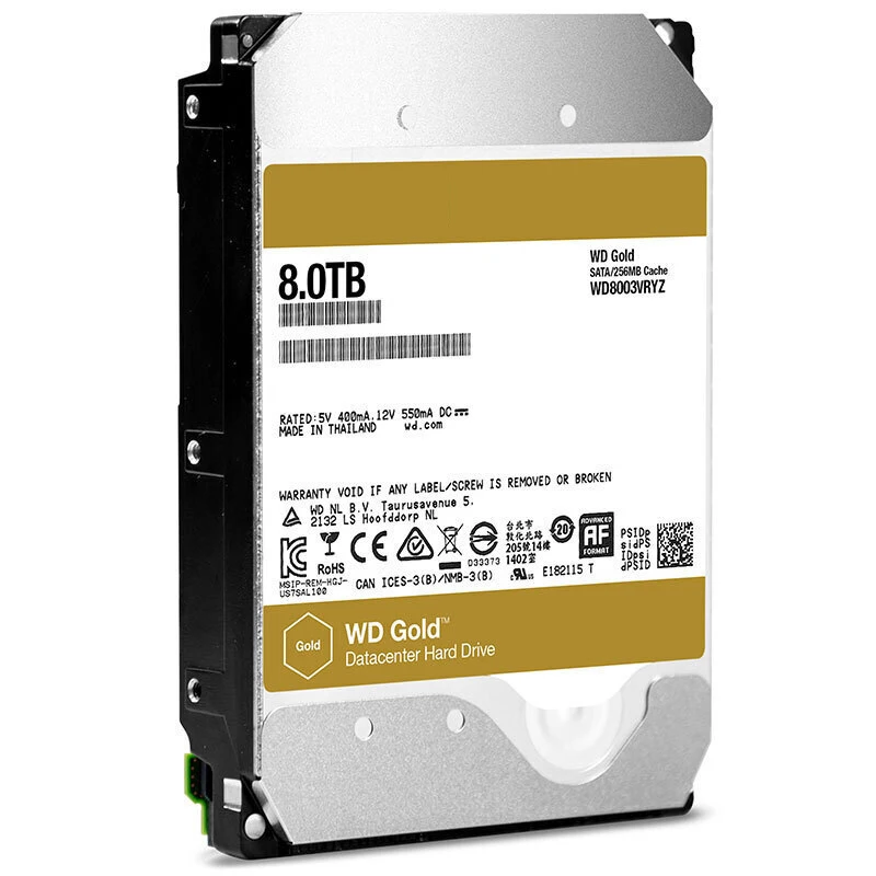 

NEW HDD For Gold 8TB 6TB 3.5" SATA 6 Gb/s 256/128MB 7200RPM For Internal HDD For Desktop Computer HDD For WD8003VRYZ/WD6002FRYZ