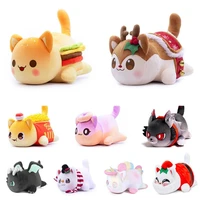 meows aphmau plush doll coke french fries burgers bread sandwiches cat plushie sleeping pillow childrens christmas gifts