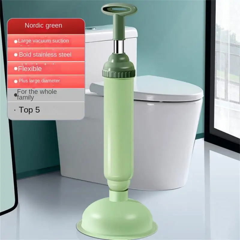 

Durable Toilet Dredger With Smooth Appearance Larger Caliber Leather Straps Labor-saving Leather Suction Bathroom Supplies Solid