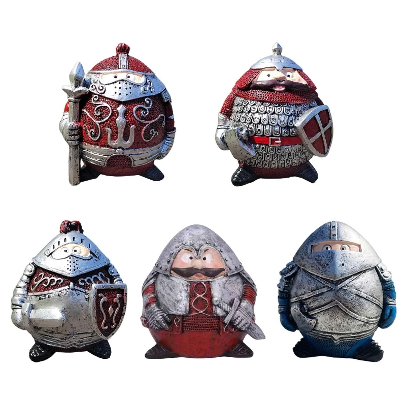 

Рождественская статуя карликового рыцаря, полимерные поделки, маленькая настольная декоративная фигурка для рождества, дома, офиса, праздн...