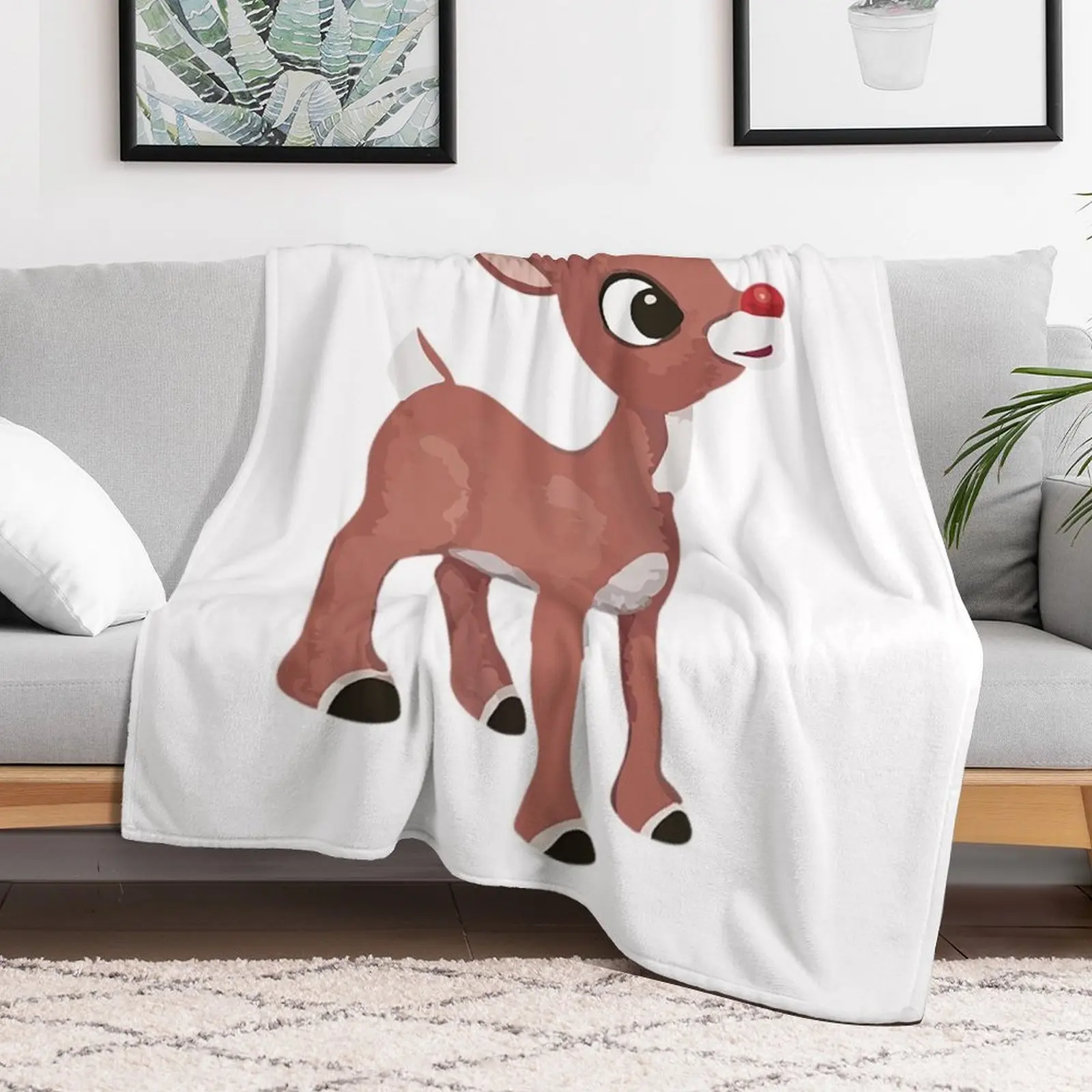 Классическая футболка Rudolph The Red Nosed Reindeer классическое одеяло одеяла и пледы для