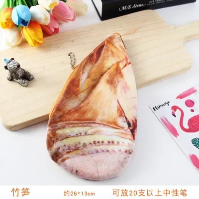 

Забавные канцелярские принадлежности, сумка-карандаш, косметичка, пенал, полезные фрукты, овощи, офисные школьные принадлежности, плюшевый пенал для студентов и детей