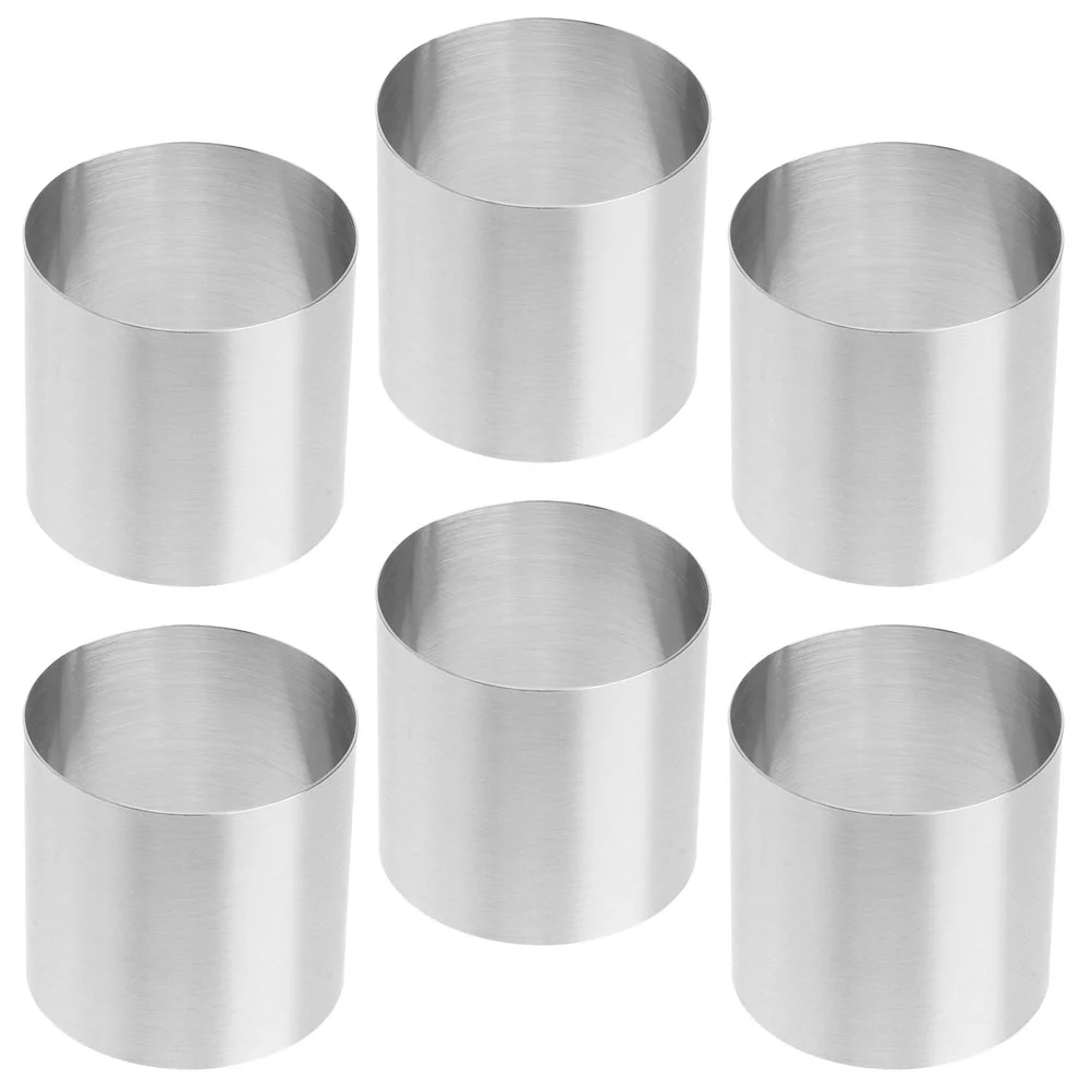 

Ring Moulds Baking Round Mousse Circle Stainless Steel Pans Cake Decorating Supplies