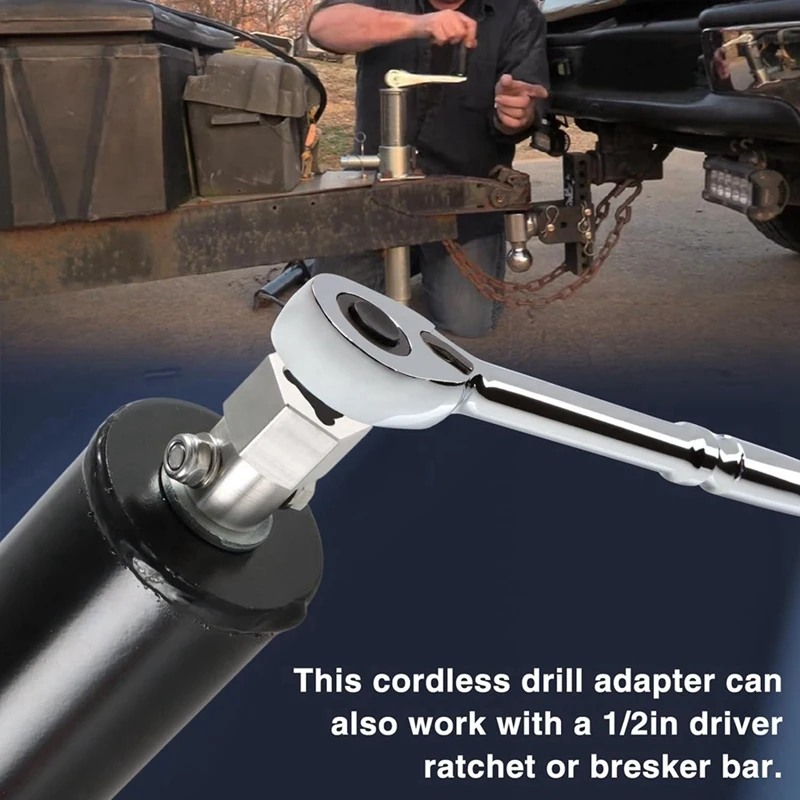 Верхний домкрат для ветрового прицепа из нержавеющей стали рукоятка адаптер