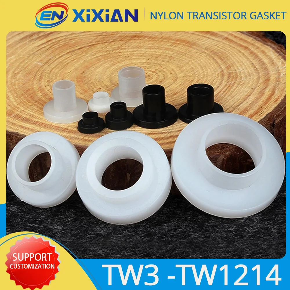 

M3 M4 M5 M6 M8 M10 M12 M14 M16 Nylon Transistor Gasket T-type Plastic Insulation Washer Step Spacer A-220 Silicone Pads Triode