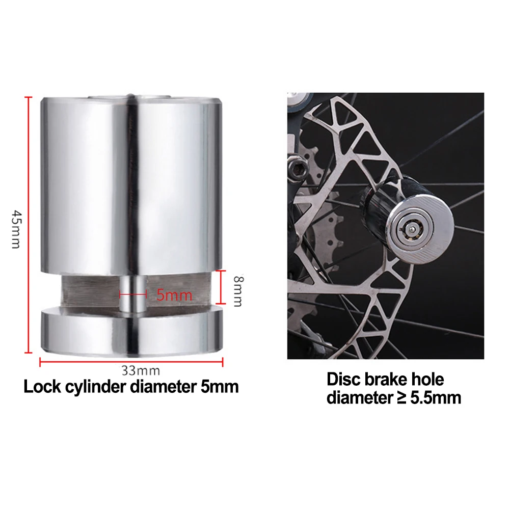 

Bicycle MTB Bike Wheel Disc Brake Lock Motorcycle Anti-Theft Disc Brake Lock Safety Durable Electric Bike Accessories Locks