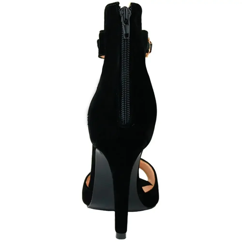 ASHIOFU Handmade Ladies High Heels Sandals Crystal Jewelry Wedding Party Prom Shoes Simple Style Fashion Evening Club