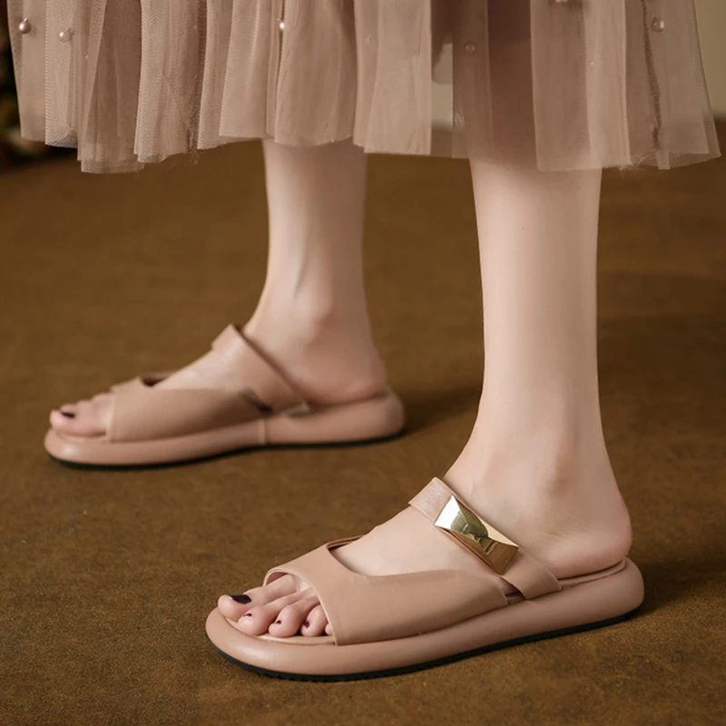 Flat Slippers Women Outdoor Beach Shoes Fashion Summer Ladies Shoes Casual Woman Sandals Leisure Slippers Chaussure Femme