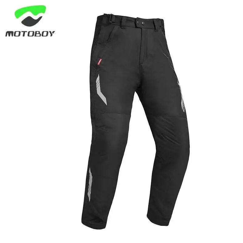Зимние теплые водонепроницаемые мужские быстросъемные брюки Motoboy мотоциклетные