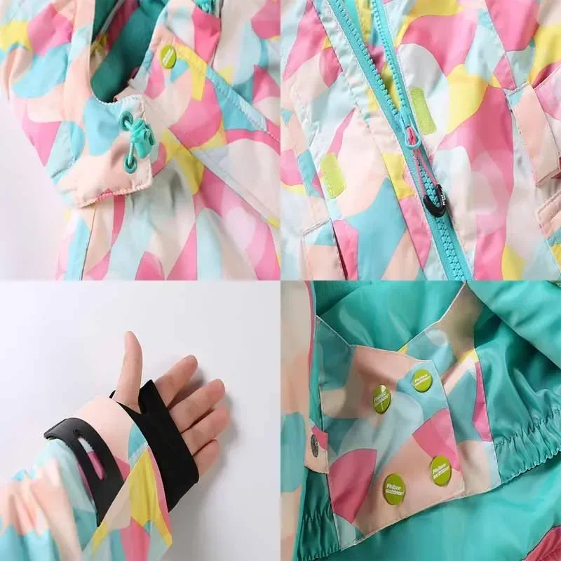 Утепленный комбинезон для сноуборда зимние уличные штаны куртка 2025 детские