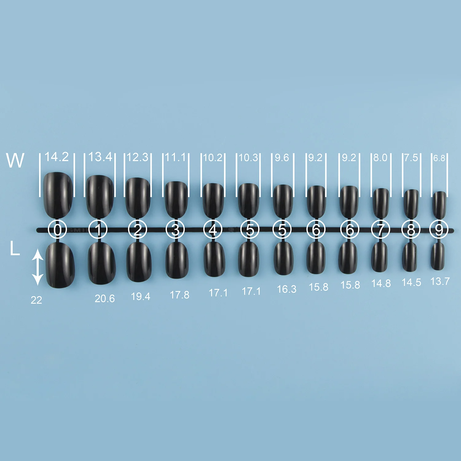 Набор искусственных ногтей короткой круглой формы полного акрила для прессования смешанных цветов, 2 упаковки или больше для экономии на доставке.