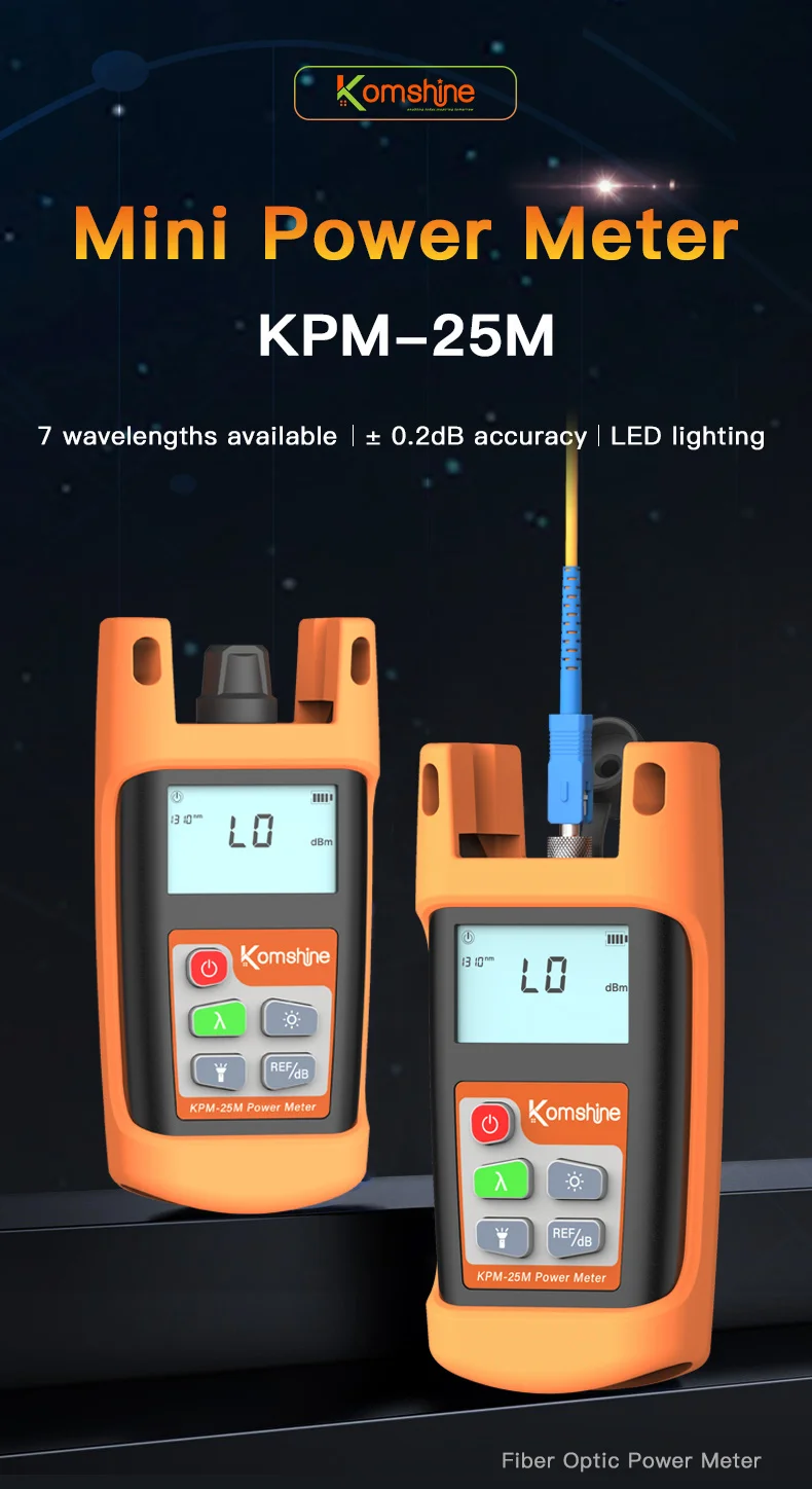 Новинка 2023 года диапазон измерений KPM-25M -70 ~ + 6 дБм и -50 26 измеритель оптической