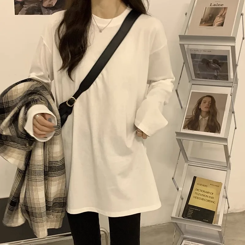 Рубашка средней длины с длинными рукавами Idle Sle женская весна/осень/зима новая