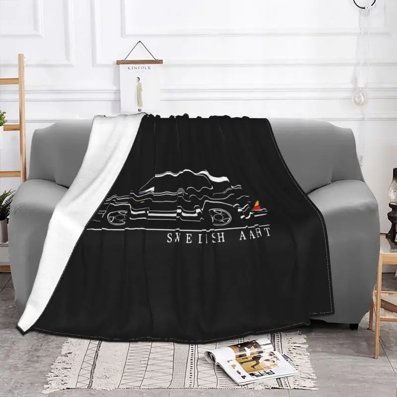 Classic For Saab 900 Turbo Fans Swedish Aart Blanket Luxury Flannel Sofa Cover Family Expenses