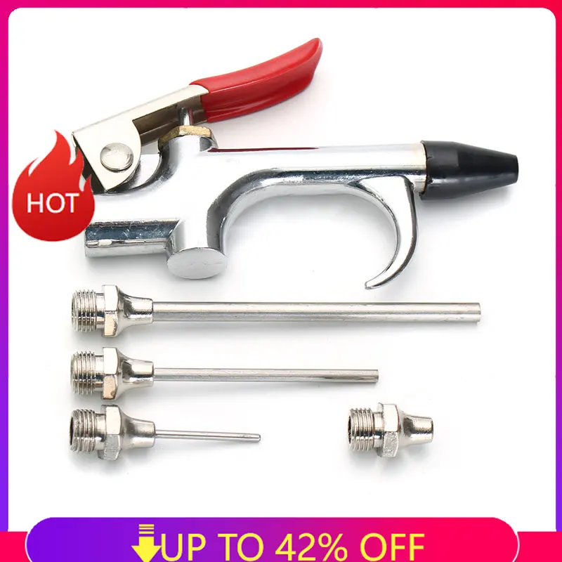 Blow Gun Metal Tool Npt Air Inlet Kit Spray Blower Inflatable Needle Cleaning Accessories Tool Kit