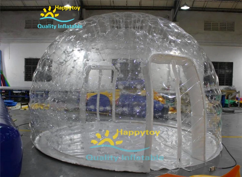 Фото Надувная палатка для кемпинга Igloo с прозрачным куполом и прозрачным пузырем №2