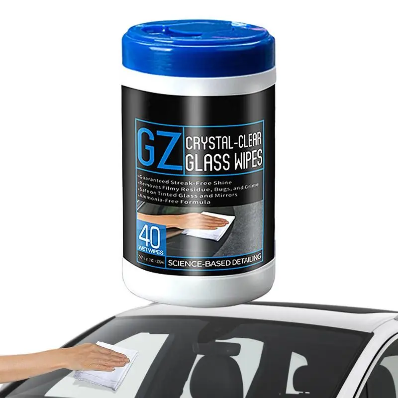 

Window Wipes 40 Count Auto Interior Wipes Glass Cleaning Wipes Are Tint Safe Enjoy Streak Free Windows Mirrors And Glass For