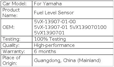 Kraftstoffstandsensor für Yamaha YZF FZ6 FZ6S FZS6 FZ6N FZ8 FZ8S FZ8N FAZER 8 XJ6 XJ6N für Yamaha TDM TDM900 05-10 5VX-13907-01-00 – Detail 1