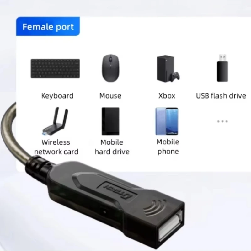 Фото DTECH DT-5042 (2-й) USB2.0 «папа» — «мама» USB, удлинительный кабель на большие расстояния длиной 25 м №1