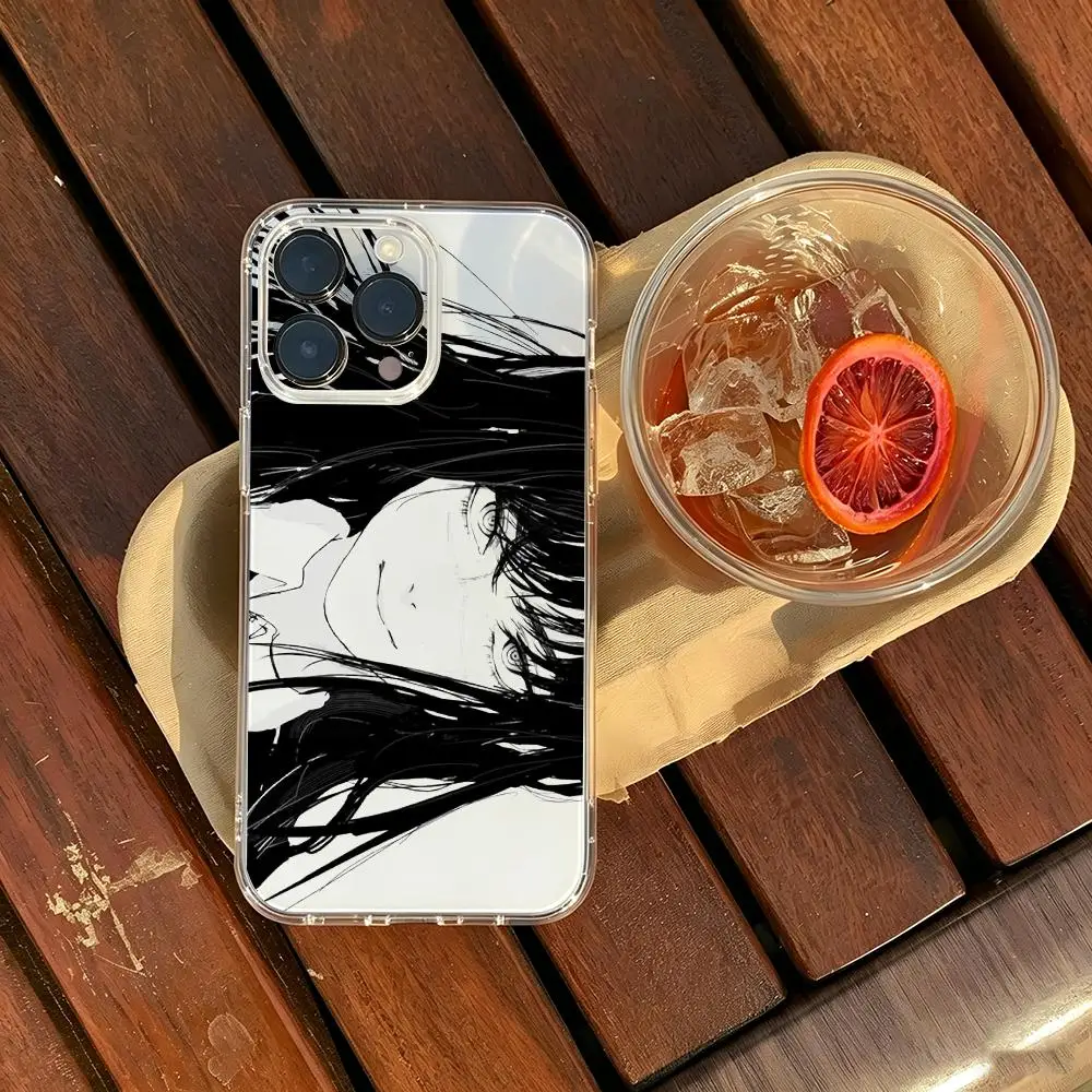 Фото Чехол для телефона с изображением Макимы из аниме Chainsaw Man, прозрачный, для iPhone 16 15 14 13 12 11 Pro Max XR Plus №1