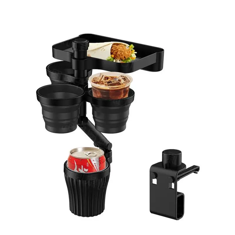 

Автомобильный держатель для чашки, лоток, вместительный Автомобильный держатель для чашки, расширитель с автомобильными держателями для напитков, компактный автомобильный держатель-органайзер, подходит для