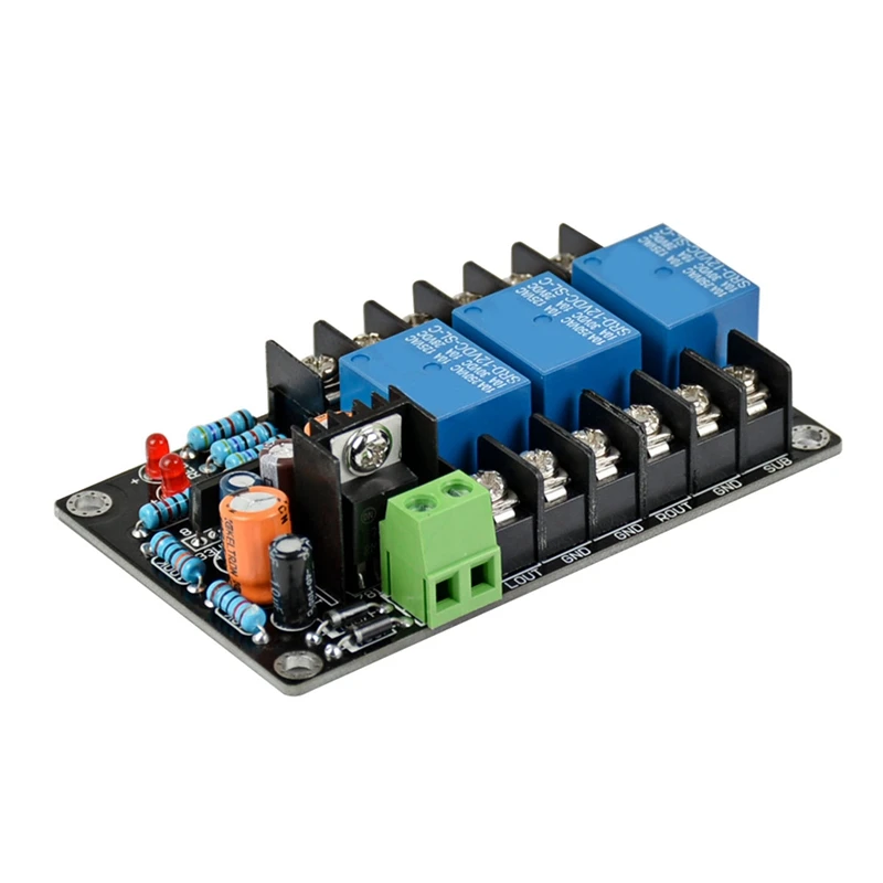 

UPC1237 2.1 300W Speaker Protection Board Delay 3 Channels AC 12-15V DC Protection Board for Class A B Amplifier DIY