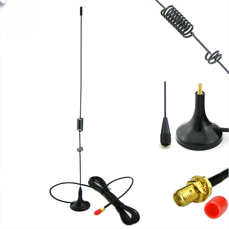 Магнитная автомобильная антенна SMA-Female, магнитная антенна для установки в автомобиле для Baofeng 888S, UT-106 Kenwood TYT Walkie Talkie Radio