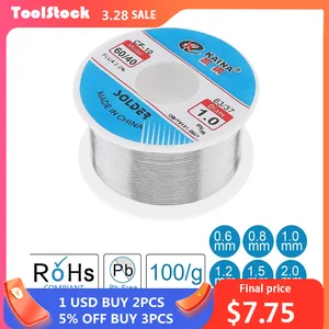 Проволока для пайки kaina 0,50,60,811.21.52 мм, пайка 100 г, 6040 флюс 2.0%, оловянные сварочные провода с канифолью и низкой температурой плавления