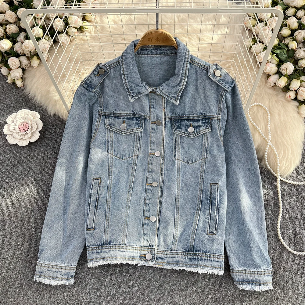 

Осенне-зимняя универсальная рабочая одежда с кисточками; Свободная повседневная куртка с длинными рукавами; Топ