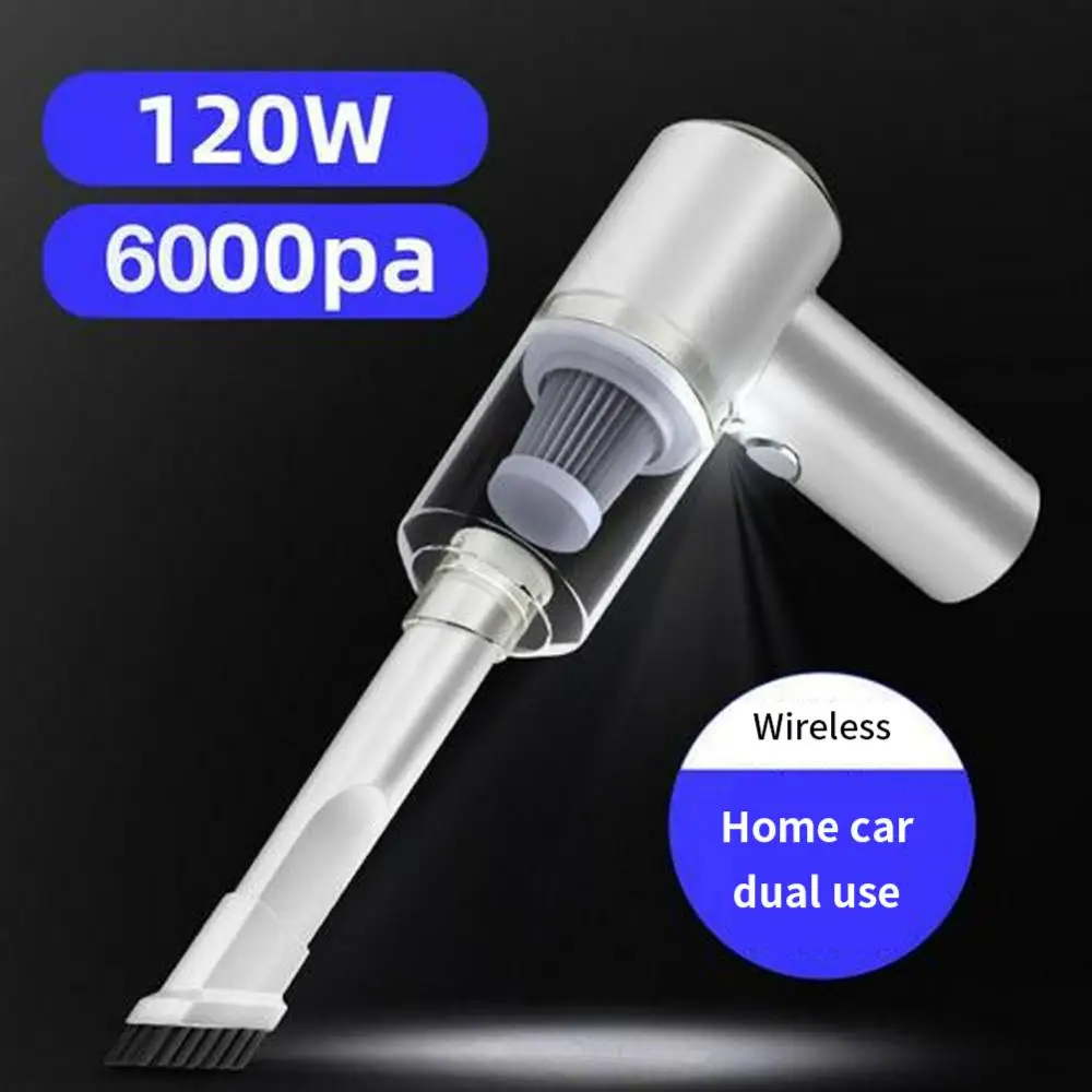 

Wireless Car Vacuum Cleaner 6000PA 120W High Power Car Hoover USB Rechargeable Handheld Vacuum Cleaner Home Cleaning Tools