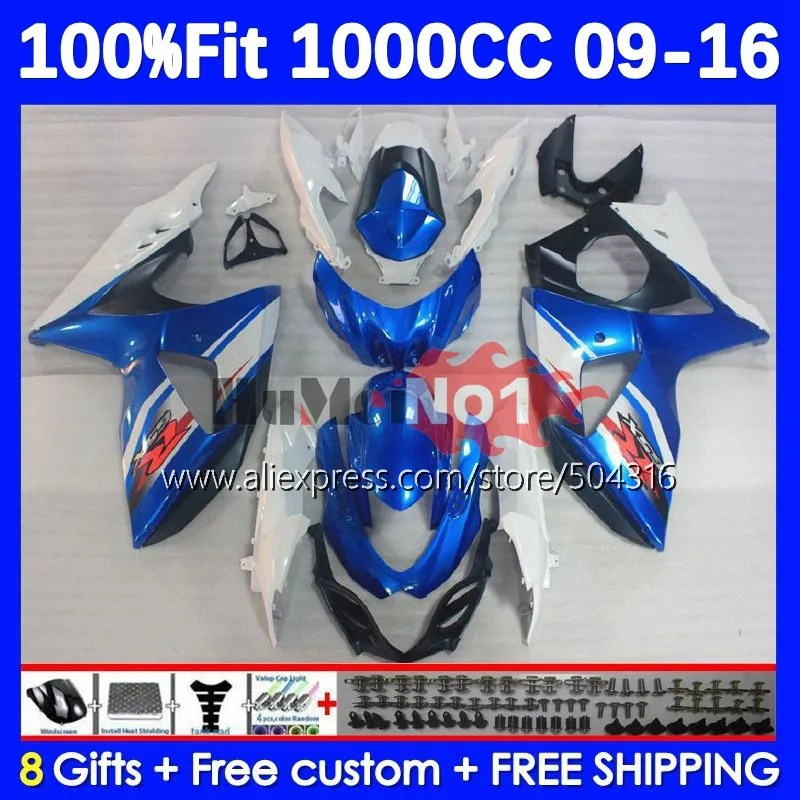 

Корпус инжектора для SUZUKI GSXR-1000 GSXR 1000 K9 23No.31 GSXR1000 2009 2010 2011 2012 13 14 15 16 обтекатель синий глянцевый