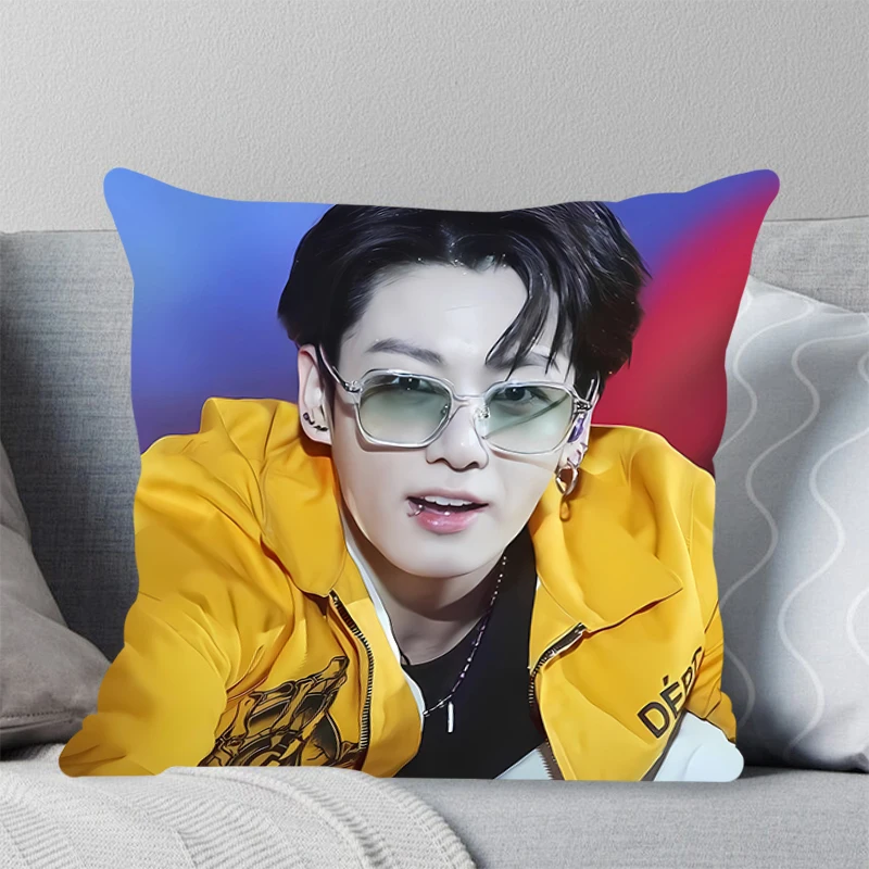 Тематический Квадратный Чехол Для Подушки KPOP Высококачественная Полиэстеровая