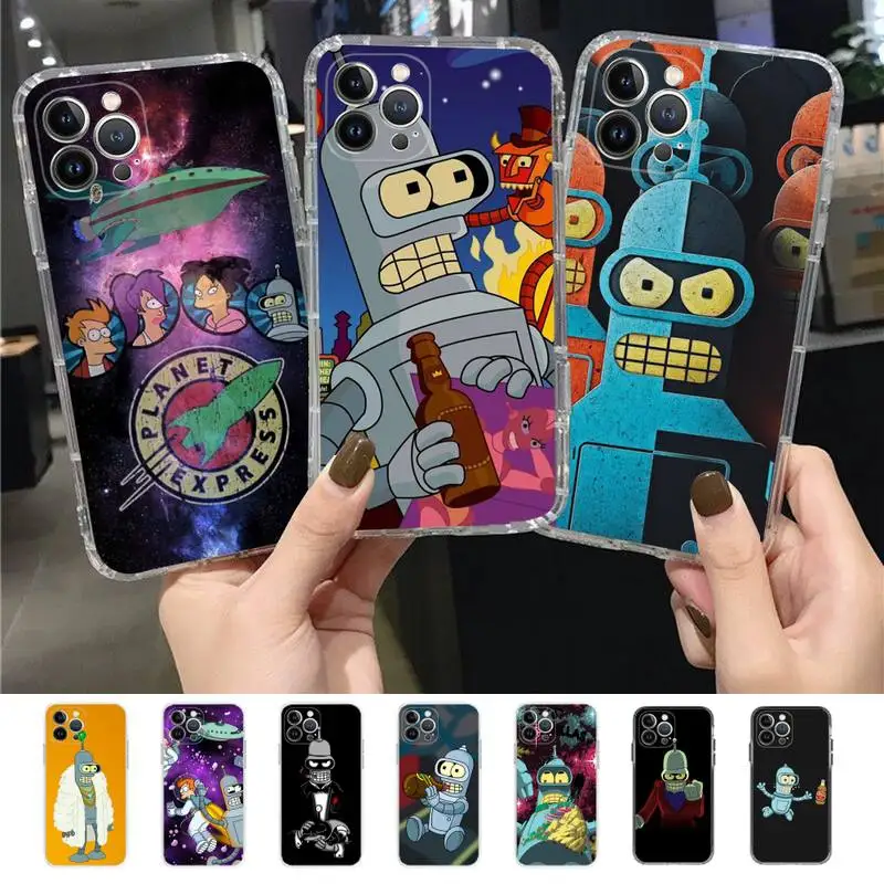 

Cartoon Amine Cute F-Futuramas Phone Case for iPhone 11 12 13 mini pro XS MAX 8 7 6 6S Plus X 5S SE 2020 XR case