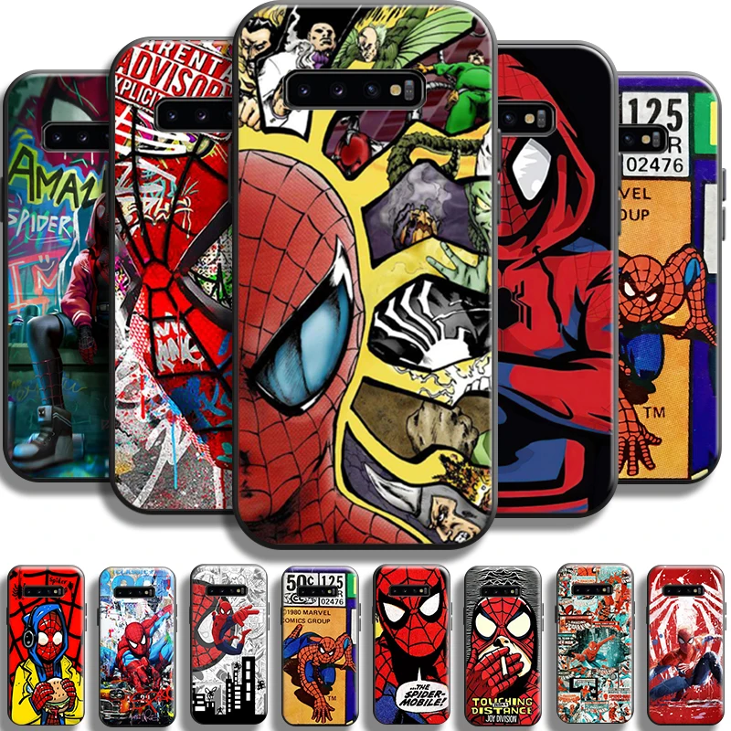 

Avengers Spiderman Comics For Samsung Galaxy S10 Plus Lite S10E Phone Case S10 5G TPU Carcasa Coque Silicone Cover Soft