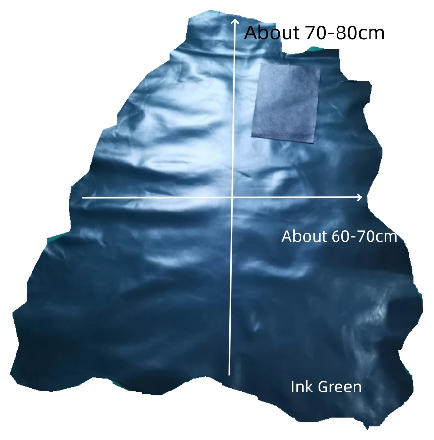 1 мм зеленая овчина. Кожа первого слоя. Ткань из натуральной кожи. Сделай Сам на