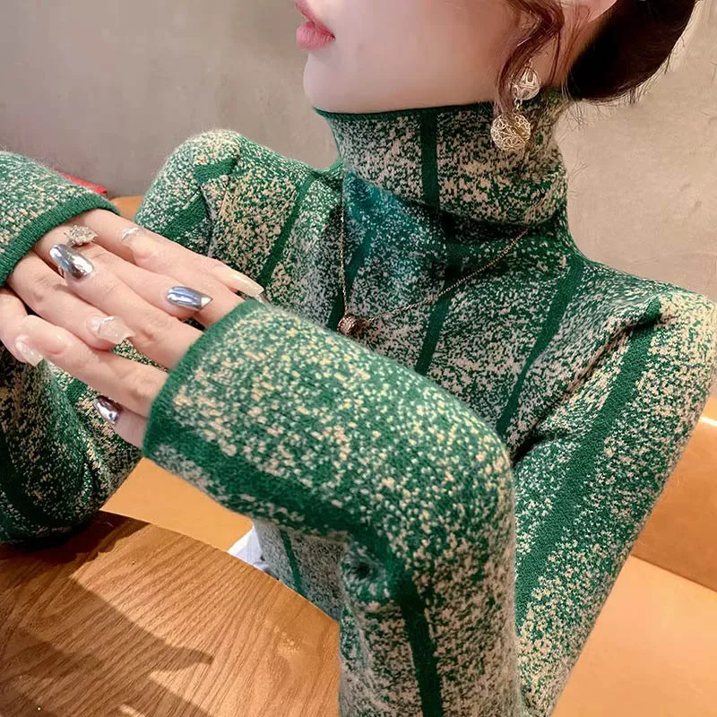 Зимняя одежда женская модная тонкая внутренняя Y2k свитер женские мягкие