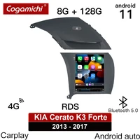 android 11 tesla style car screen carplay multimedia player for kia k3 cerato 3 forte 2013 2017 car radios android auto display
