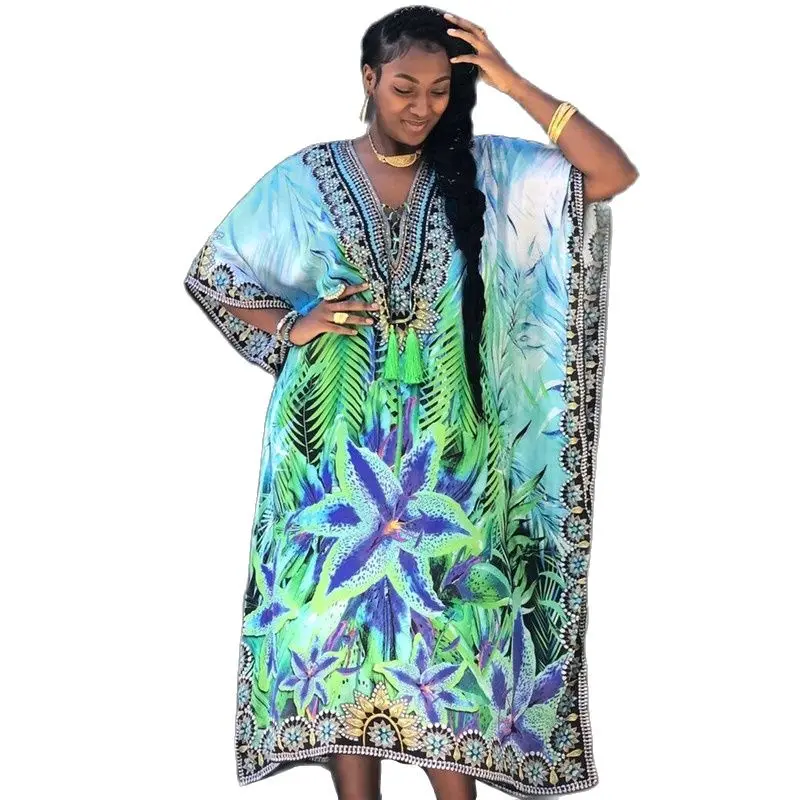 

african dresses for women fashion africa kanga clothing abaya long dress dashiki robe africaine 2022
