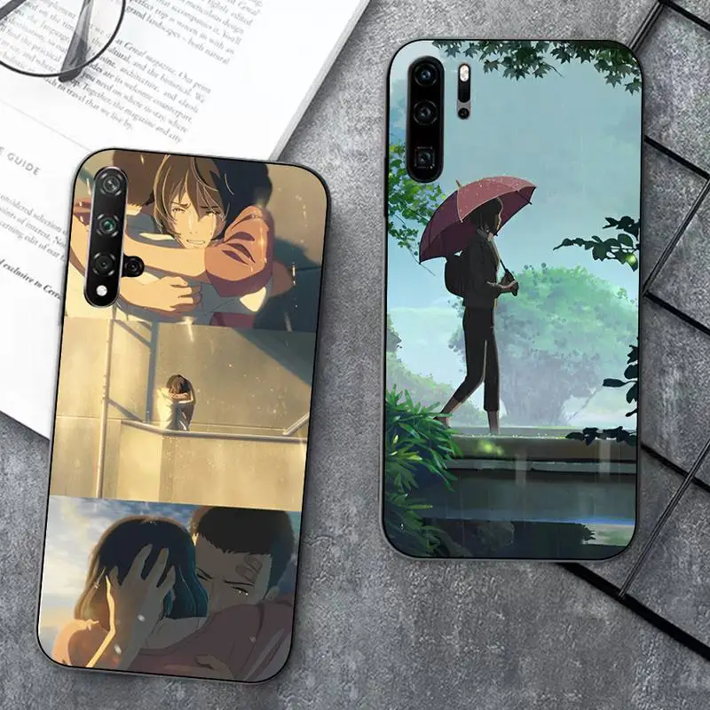 

The Garden of Words Phone Case for Huawei Honor 10 i 8X C 5A 20 9 10 30 lite pro Voew 10 20 V30