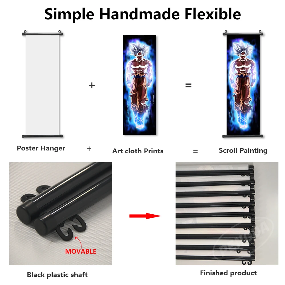 Настенная картина из японского классического аниме Драконий жемчуг | Дом и сад