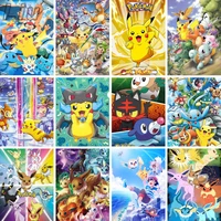 diamond painting cartoon pokemon cross stitch mosaic embroidery rhinestones full round square drill pictures home decor gifts