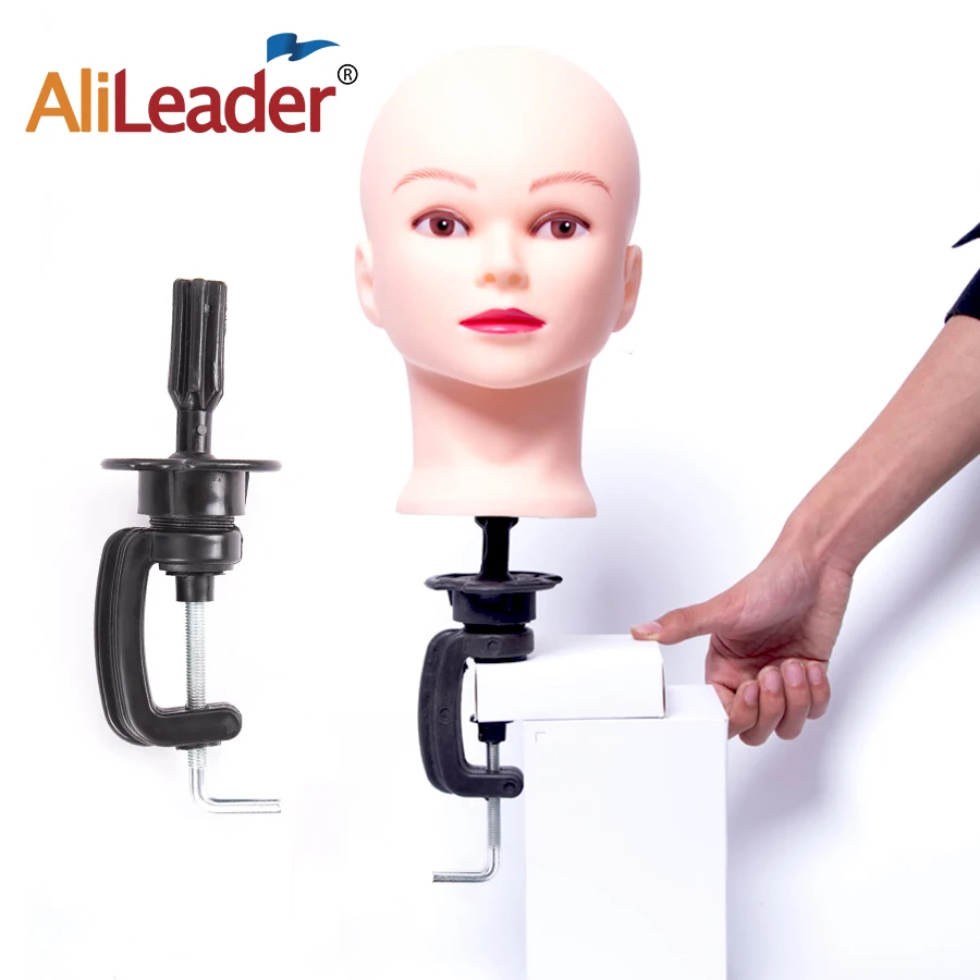 Alileader Wig Stands Wig Head Stand Adjustable Stable Clamp Wig Accessories Wigs Stand For Mannequin Head Hair Training Tool