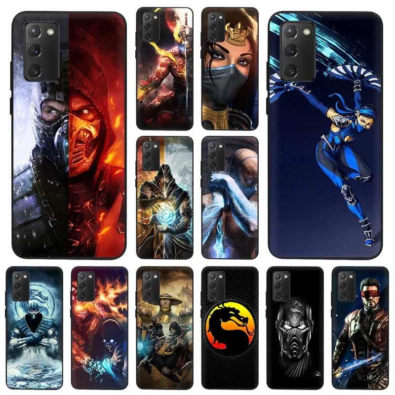 

Phone Case For Samsung S21 Plus S20 FE S10 Lite S9 Mortal Kombat Black Soft Shockproof Cover For Galaxy Note 20 Ultra 10 Pro 9 8
