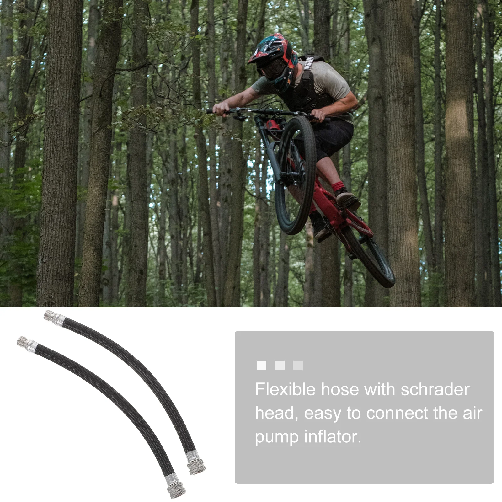2 шт. шланг насоса удлинитель клапана для шин воздуха Schrader велосипедная трубка