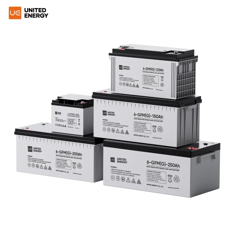 Гелевая солнечная батарея UE 12 В Вольт 200 ач Ач Agm глубокого цикла плюс